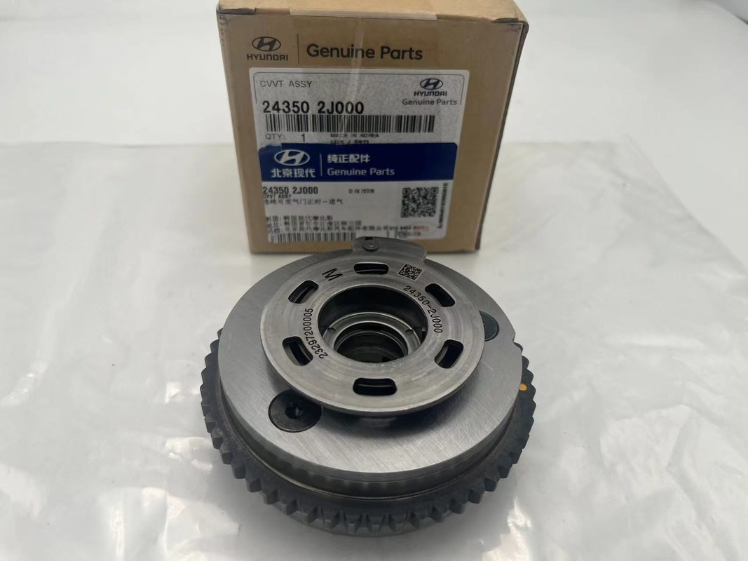 Ζεστή πώληση Νέο CVVT Χρονοδιάγραμμα Αμαξοστοιχία Gear Sprocket Συγκρότημα Ρυθμιστής μεταβλητή χρονοδιάγραμμα 243502J000 για Kia Hyundai